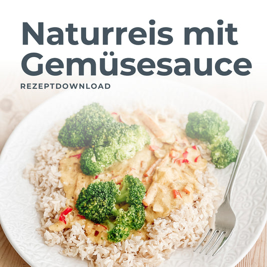 Rezept Naturreis mit Gemüsesauce (Download)