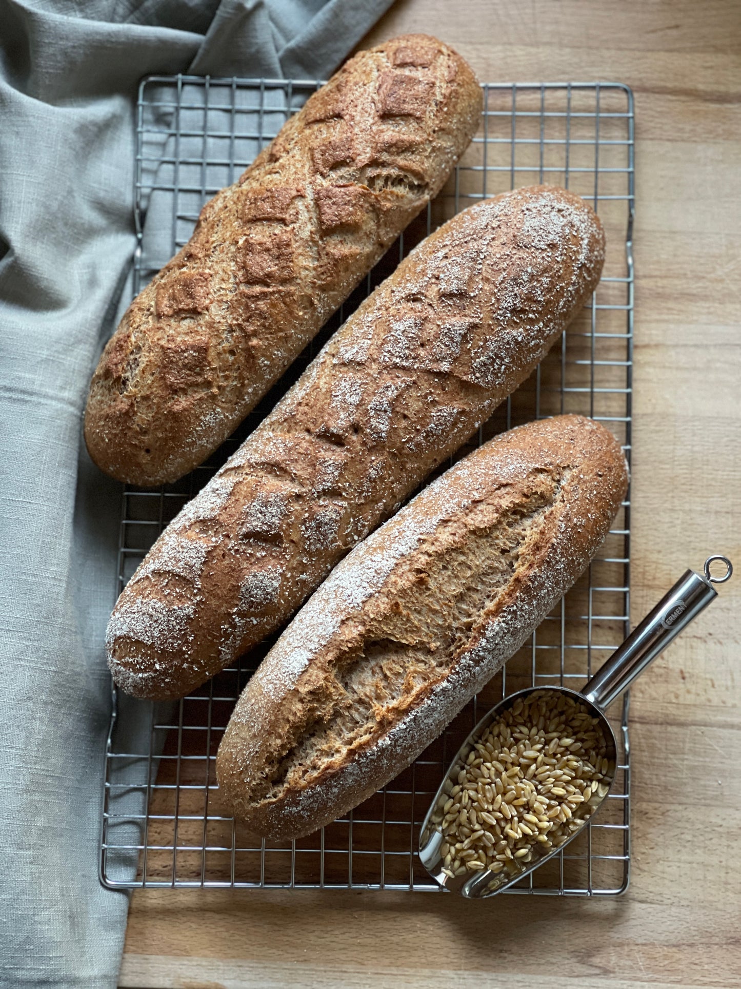 EBOOK: Brot, Brötchen & Baguette aus frisch gemahlenem Getreide