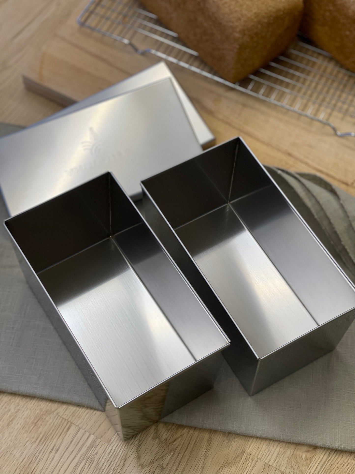 Toastbrotformen mit Deckel im Doppelpack